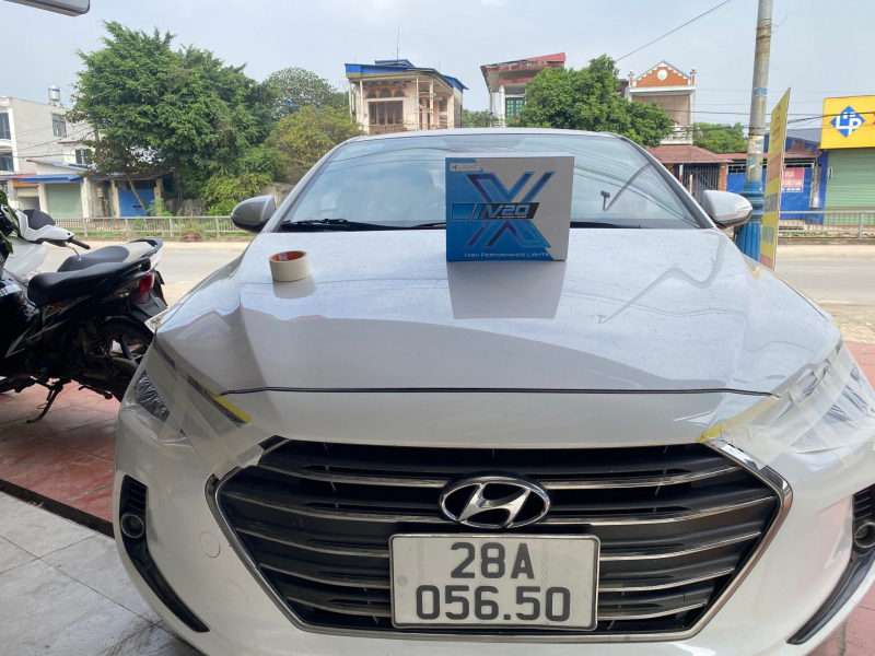 Độ đèn nâng cấp ánh sáng  elantra 